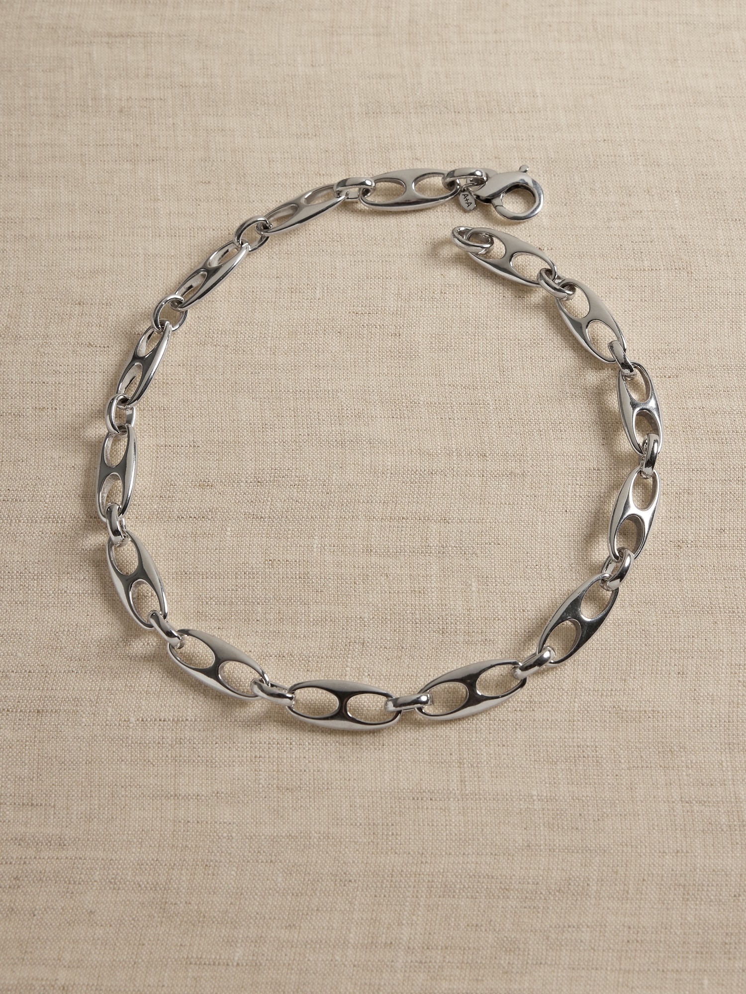 Elongated Mariner Link Chain Necklace &#124 Aureus + Argent