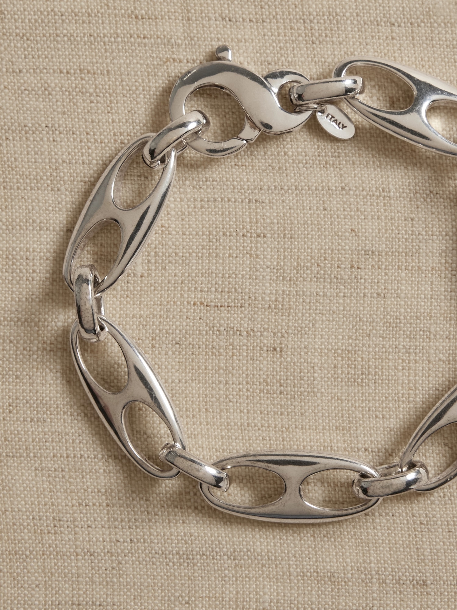 Elongated Mariner Link Chain Bracelet &#124 Aureus + Argent