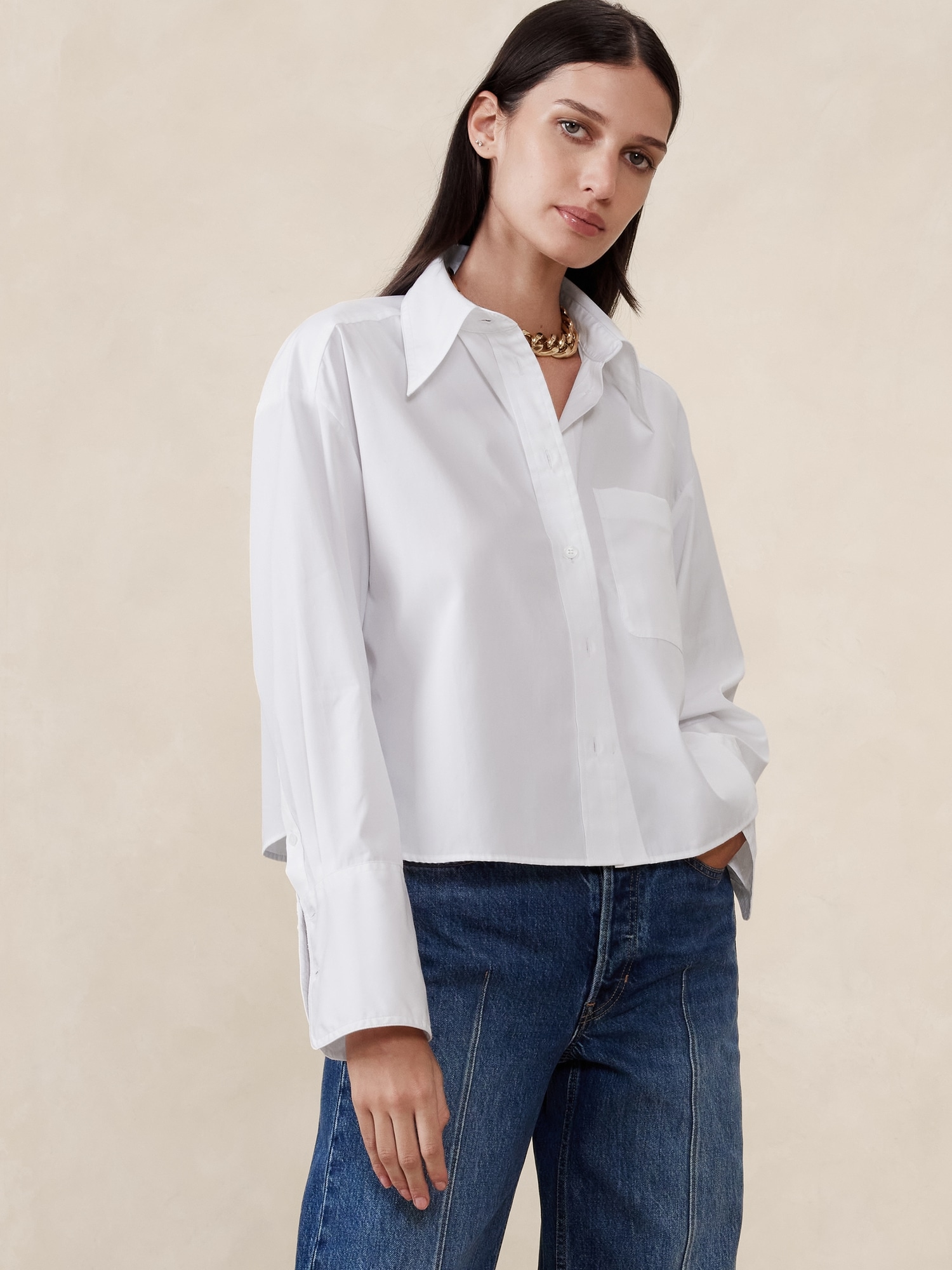 Banana Republic Factory + Active Support Cropped Top