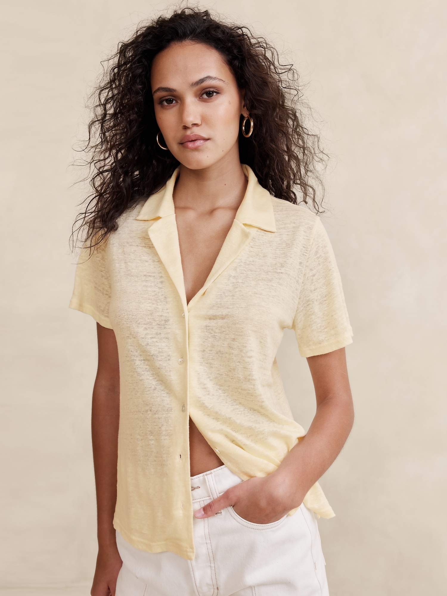 Linen Resort Shirt Banana Republic
