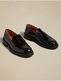 Leather Lug-Sole Loafer | Banana Republic