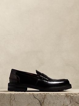 Leather Lug-Sole Loafer | Banana Republic