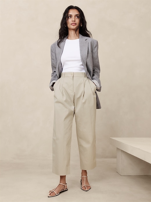 Avila Barrel-Leg Pant | Banana Republic