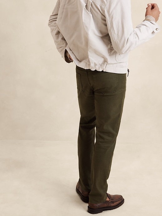 Slim Linen-Cotton Traveler Pant