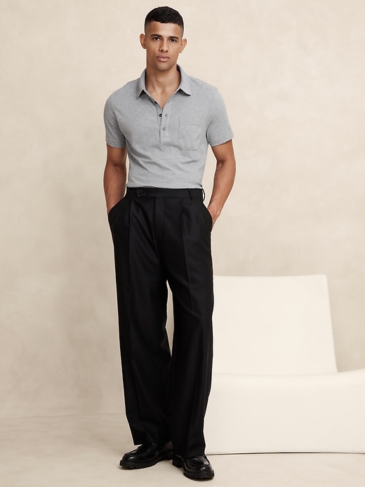 Luxury-Touch Pique Polo | Banana Republic