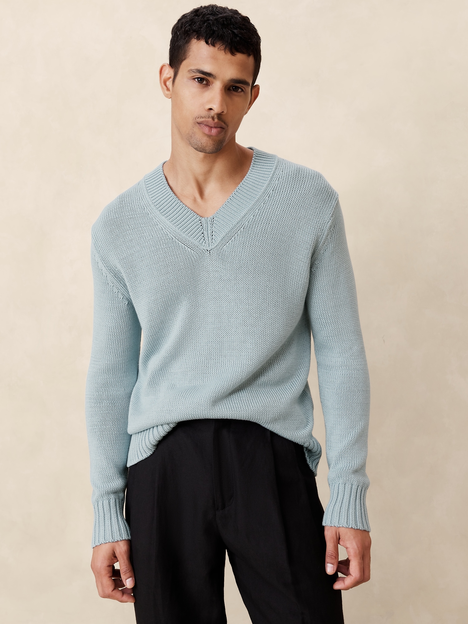 Point Sur Cotton V-Neck Sweater