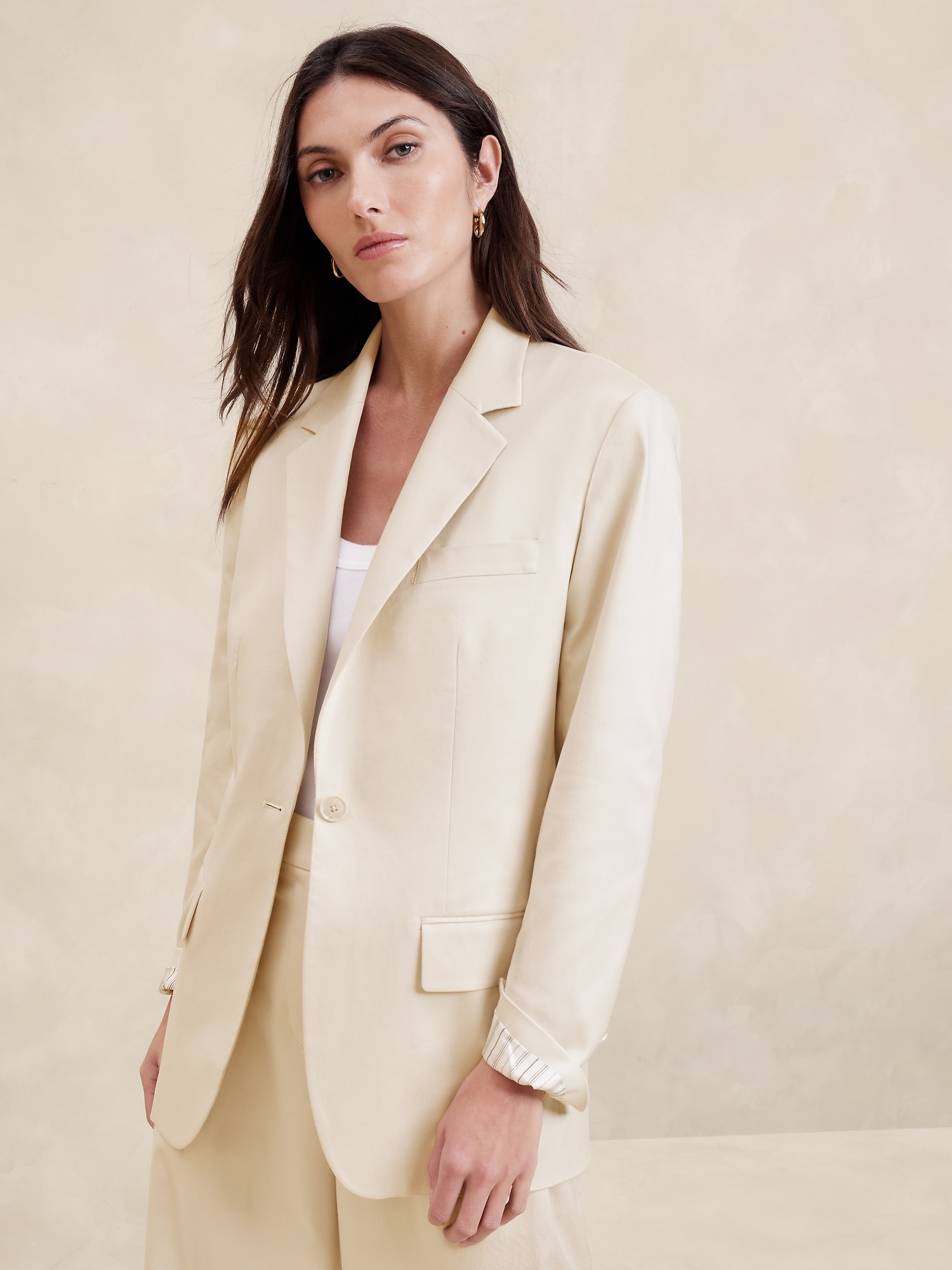 Women Slim Blazer Top Formal OL Work Jacket Ladies Long Sleeve Outwear Suit  Coat