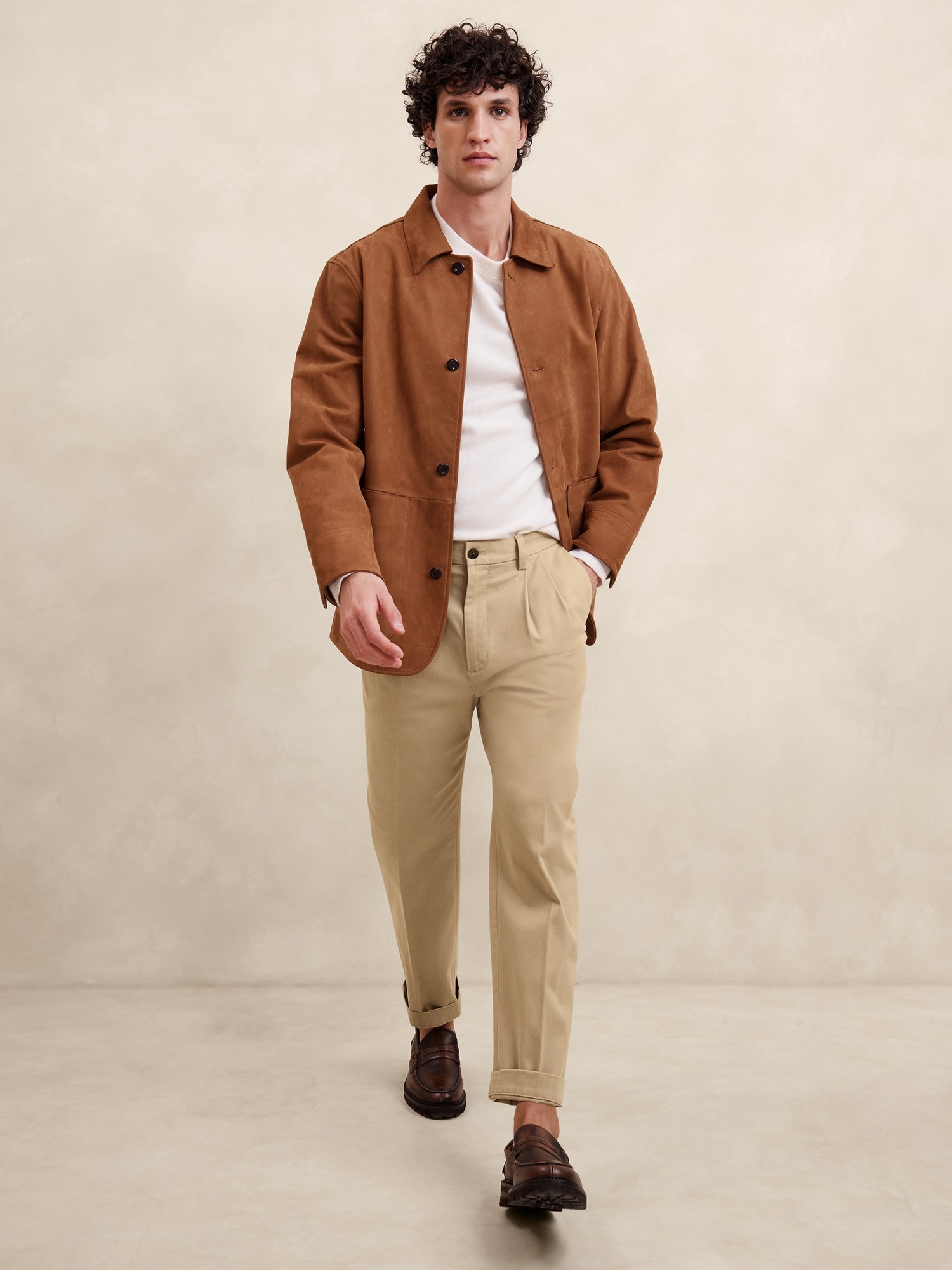 Pleated Chino Pant