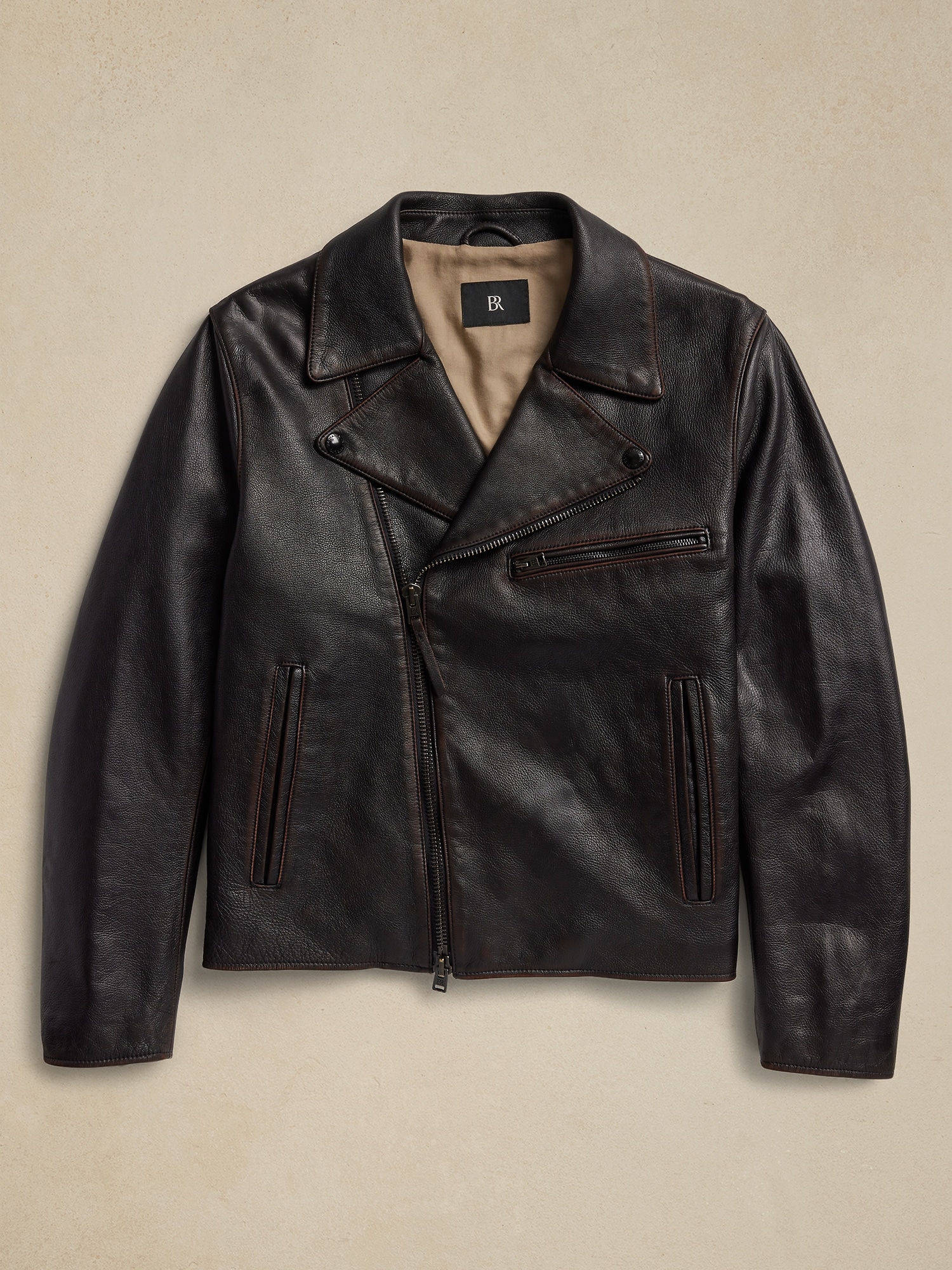 Arroyo Leather Moto Jacket | Banana Republic