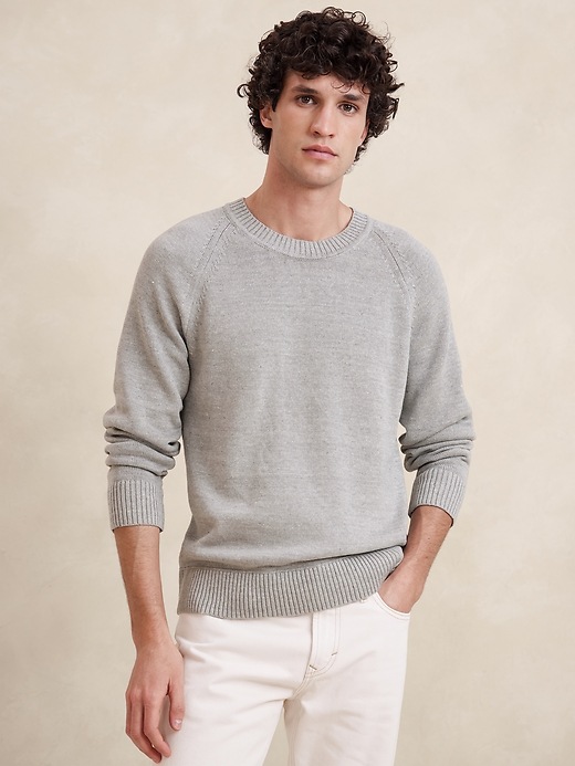 Giorgio Linen-Cotton Sweater | Banana Republic