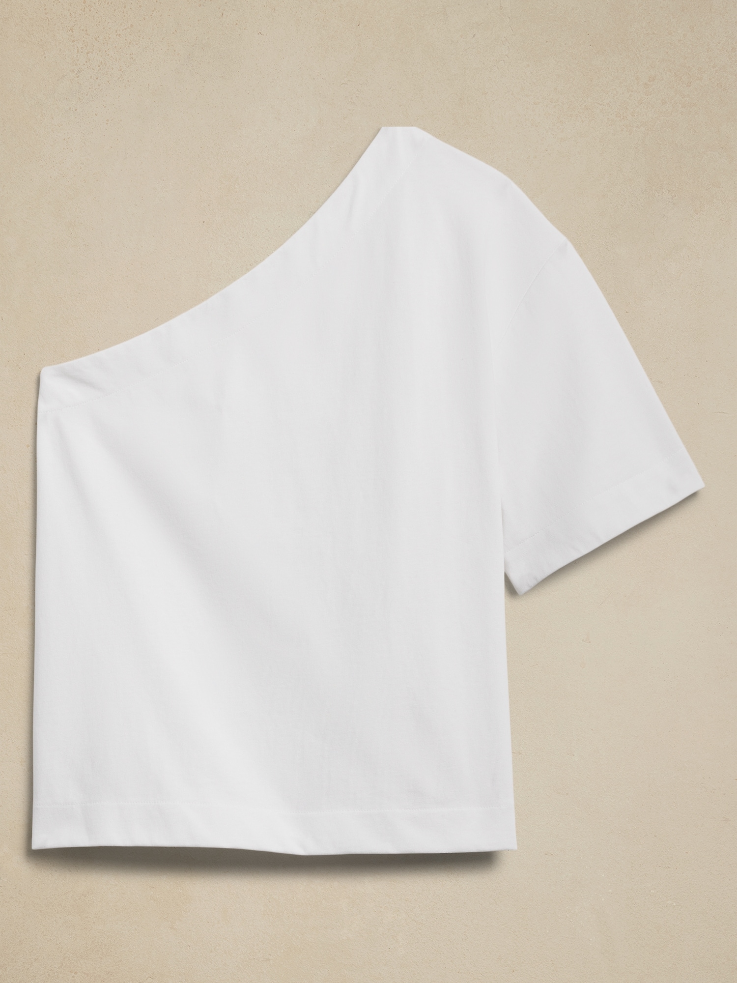 Cotton One-Shoulder T-Shirt