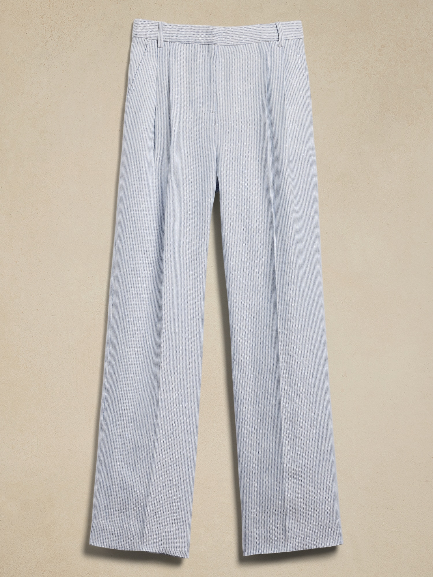 High-Rise Relaxed Linen Pant