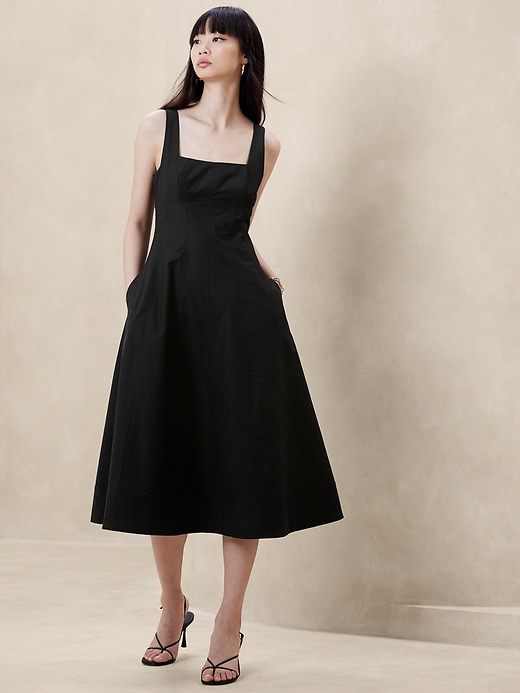 knee length dresses for ladies Lace Banana Midi Dress – The RiverLane main image 0