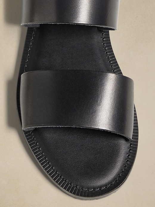 Italian Leather Double-Strap Sandal by Crosby Square  display picture 1