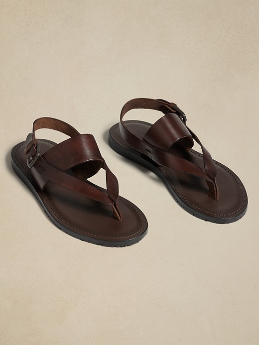 Italian Leather Tuscan Sandal by Crosby Square | Banana Republic display picture 3