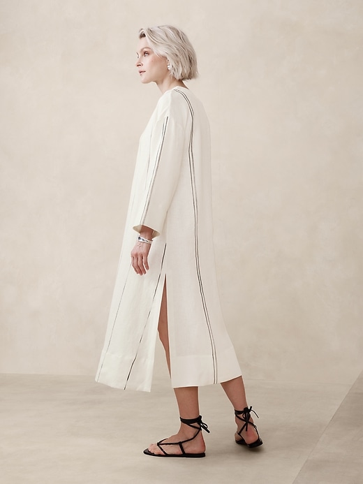 European Linen Kaftan Midi Dress European Linen Kaftan Midi Dress