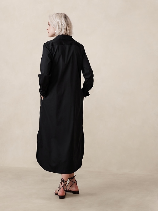 Poplin Maxi Shirtdress | Banana Republic