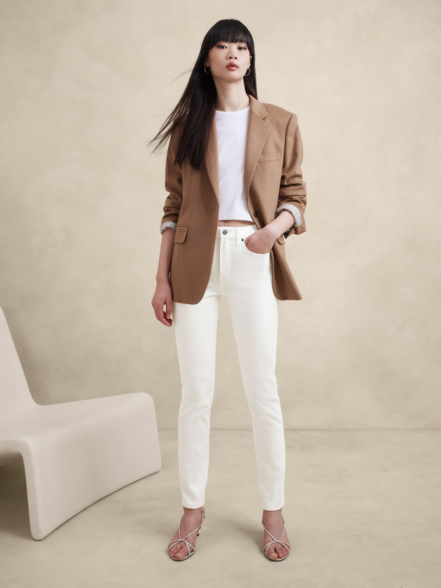 Banana Republic High-Rise Skinny-Fit Luxe Sculpt Pants, 17 Pieces From the  New BR Standard Line We Could See Ourselves Wearing Every Single Day