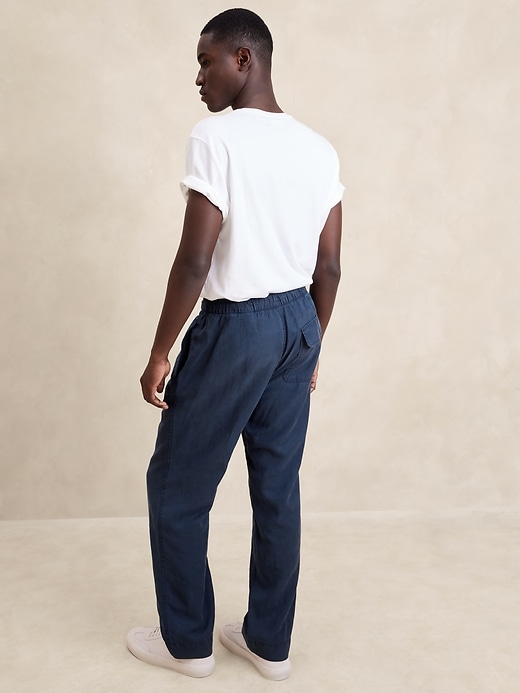 Tencel™-Linen Pull-On Pant | Banana Republic