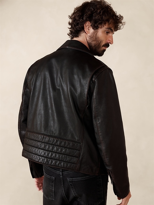 Leather Biker Jacket | Banana Republic