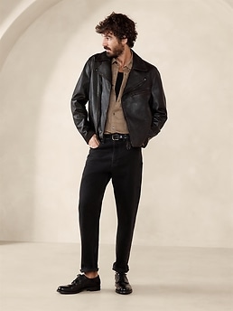 i*g様 BANANA REPUBLIC leather jacket M Leather Biker Jacket | Banana Republic
