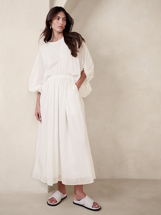 Ilyra lyocell banana button dress main image 0