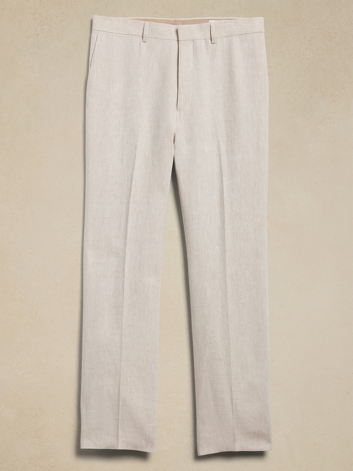 Tailored Straight Linen Pant
