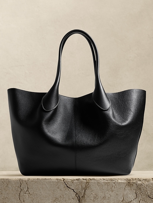 Banana republic leather effortless tote sale