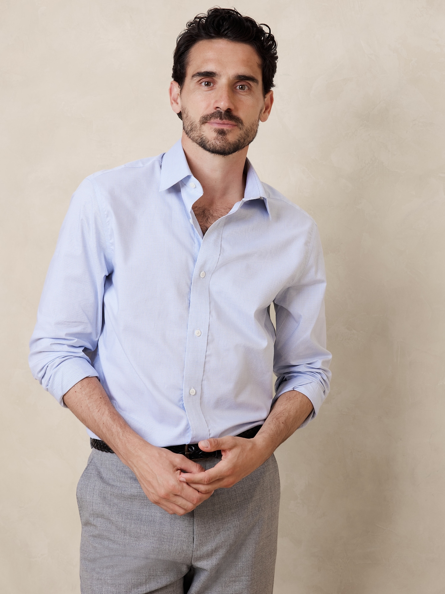 Standard-Fit Wrinkle-Resistant Dress Shirt
