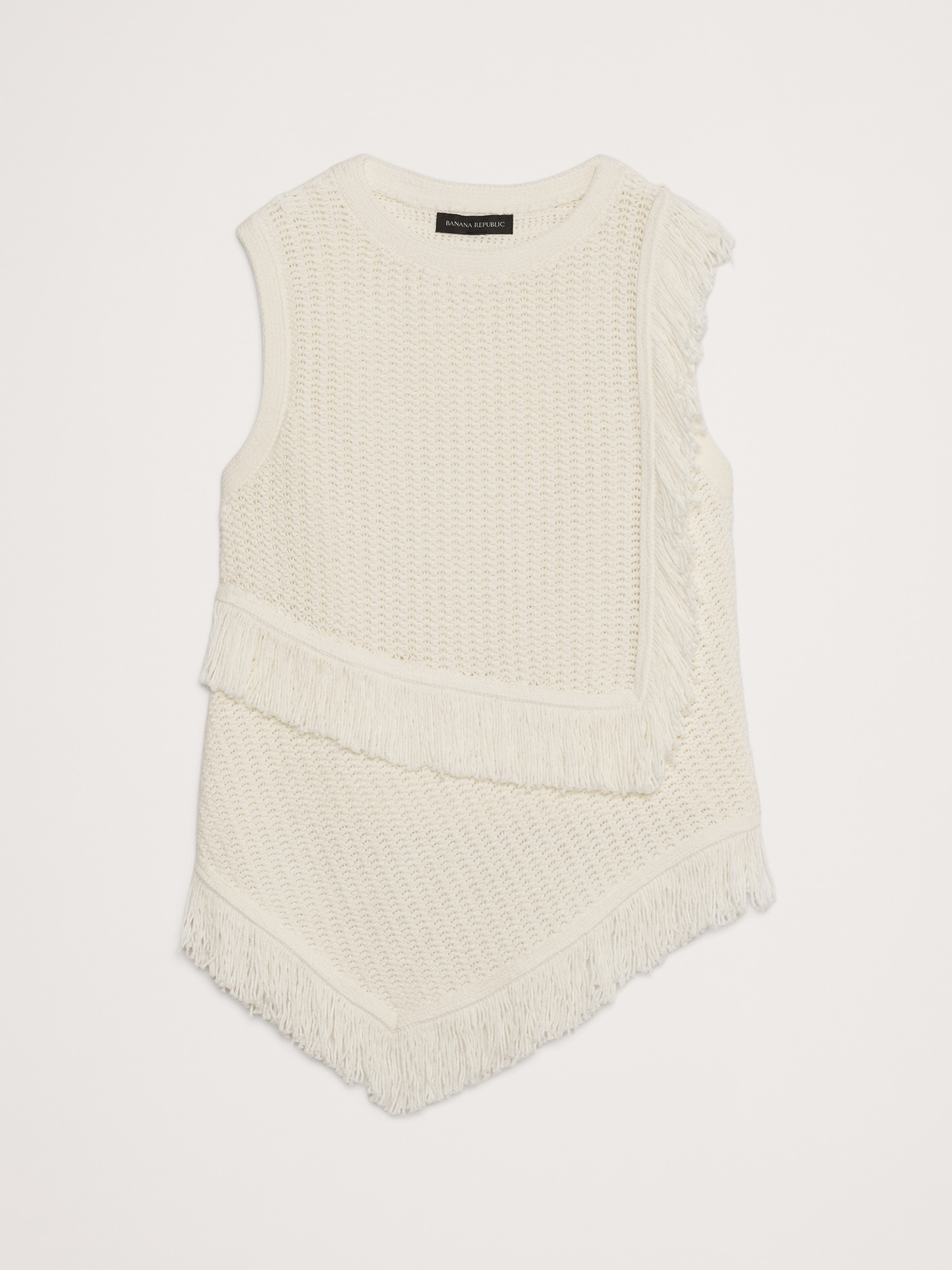 Cotton Fringe Sweater Tank