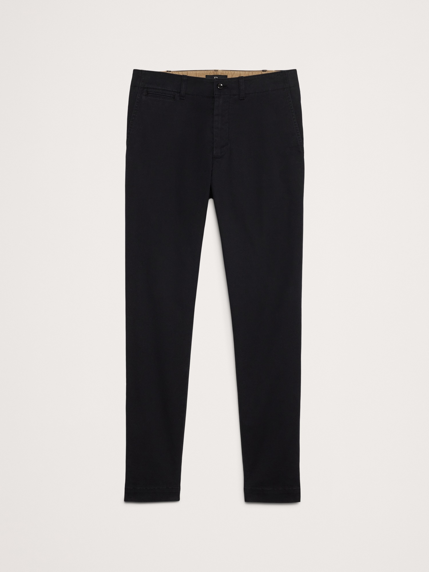 Мужские брюки Banana Republic Athletic Slim Stretch Chino, цвет: Чёрный — фото 4