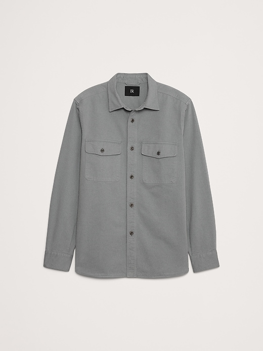 twill half shirt jacket / ジャケット / dium Standard-Fit Cotton Twill Shirt Jacket | Banana Republic