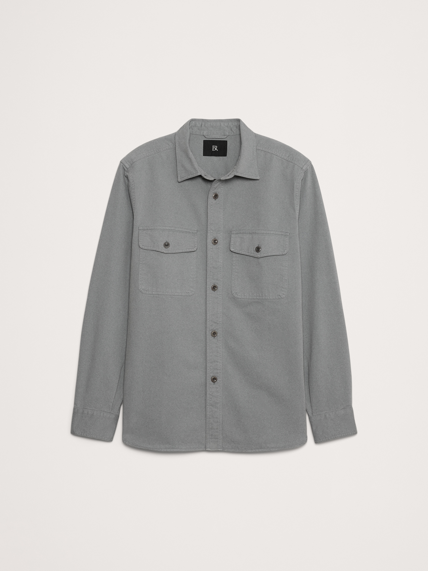 Cotton Twill Shirt Jacket