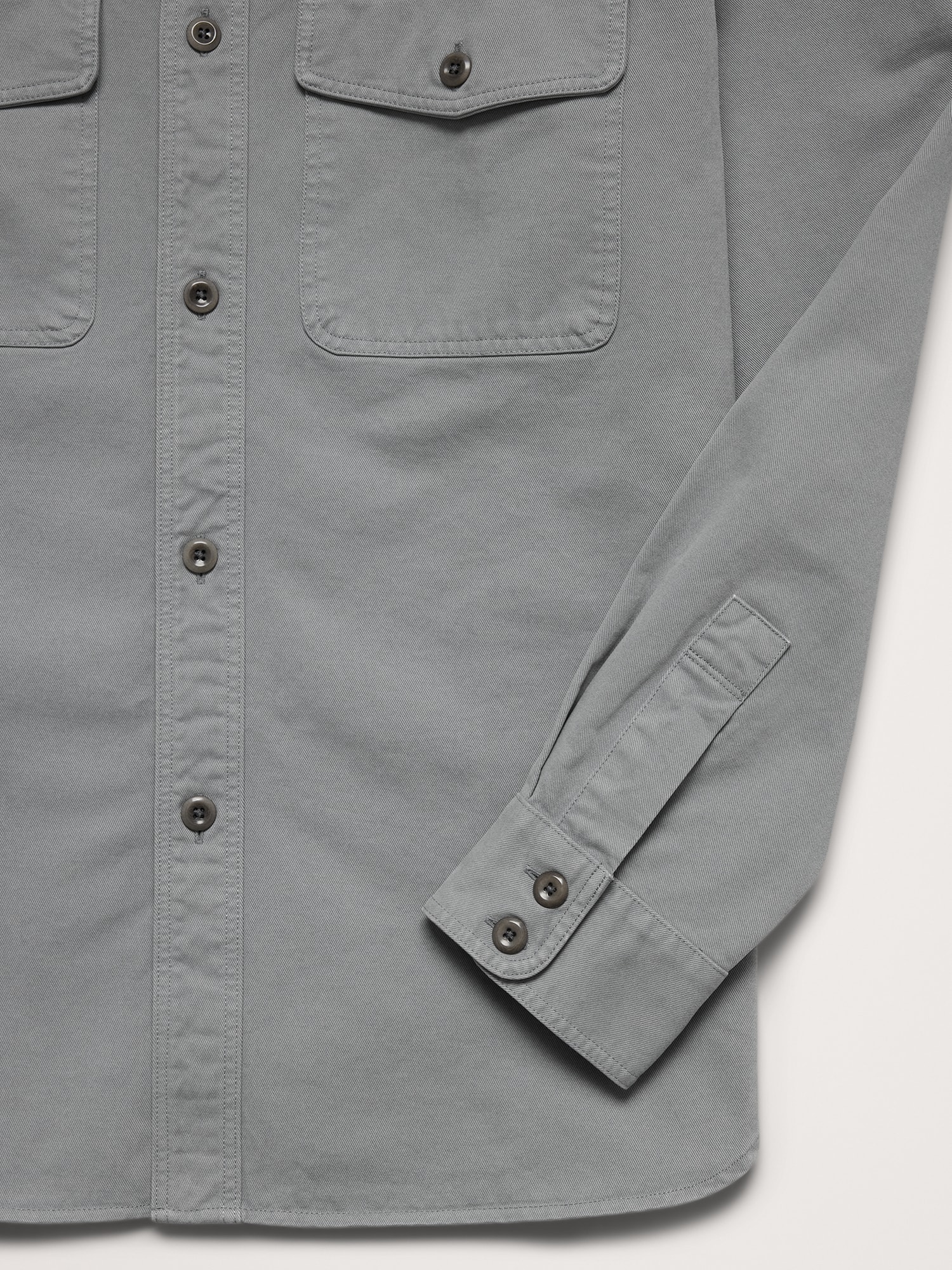 Cotton Twill Shirt Jacket