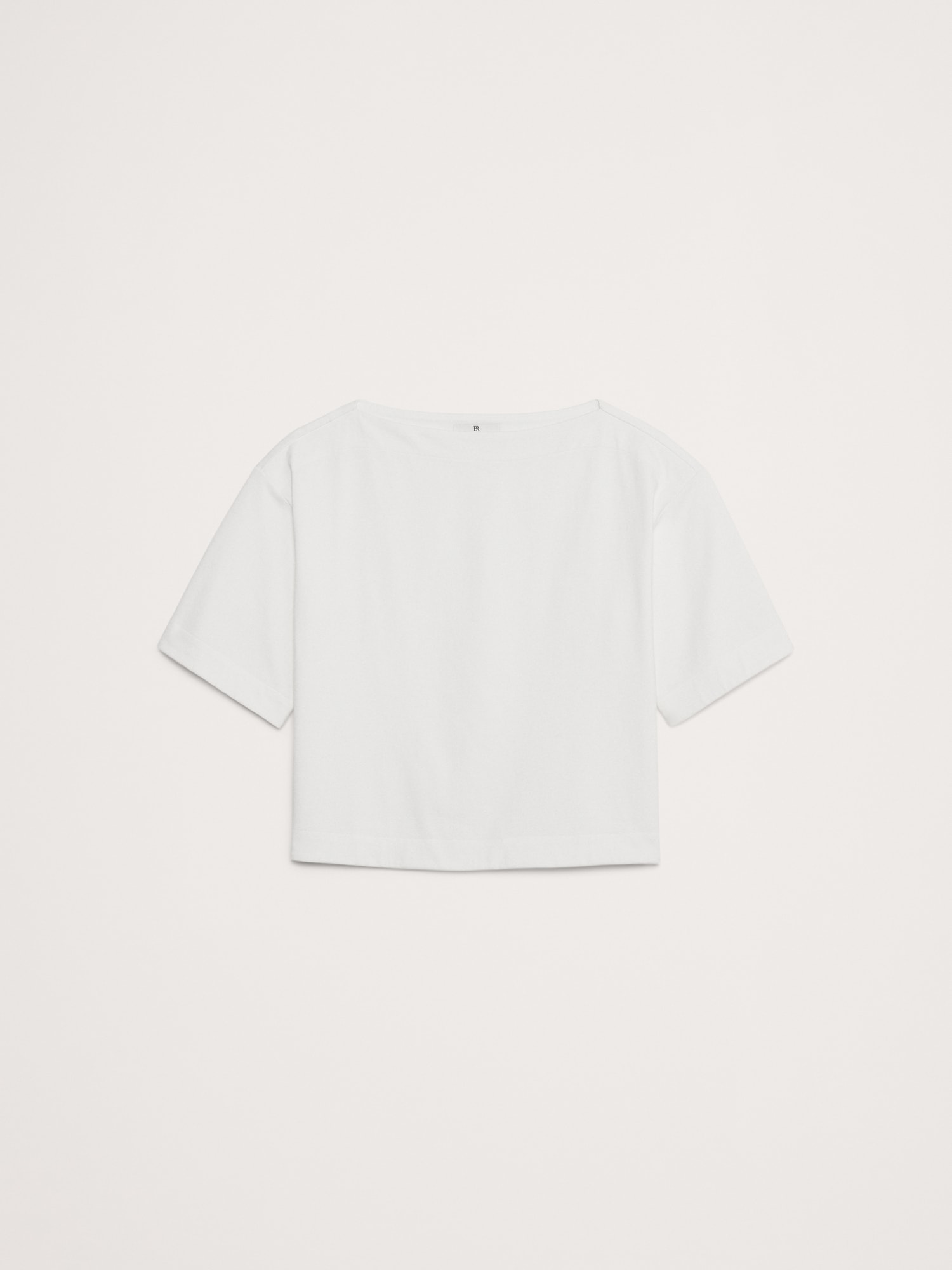 Cotton Boat-Neck T-Shirt