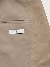 Relaxed-Slim Lightweight Wool Flannel Blazer