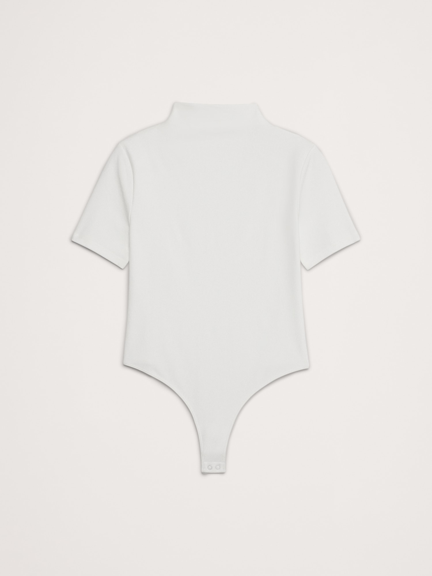 Refined Mock-Neck Thong Bodysuit