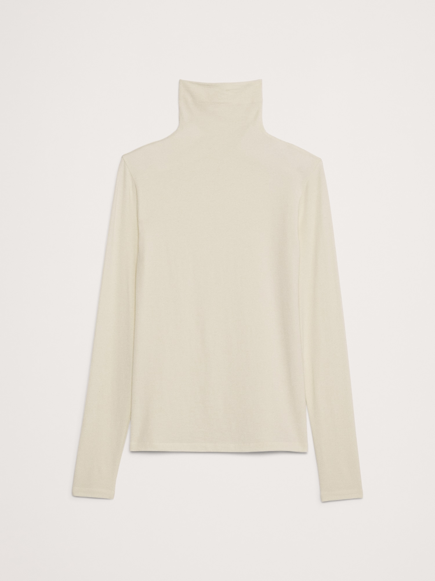 Luxe Wool-Blend Turtleneck T-Shirt