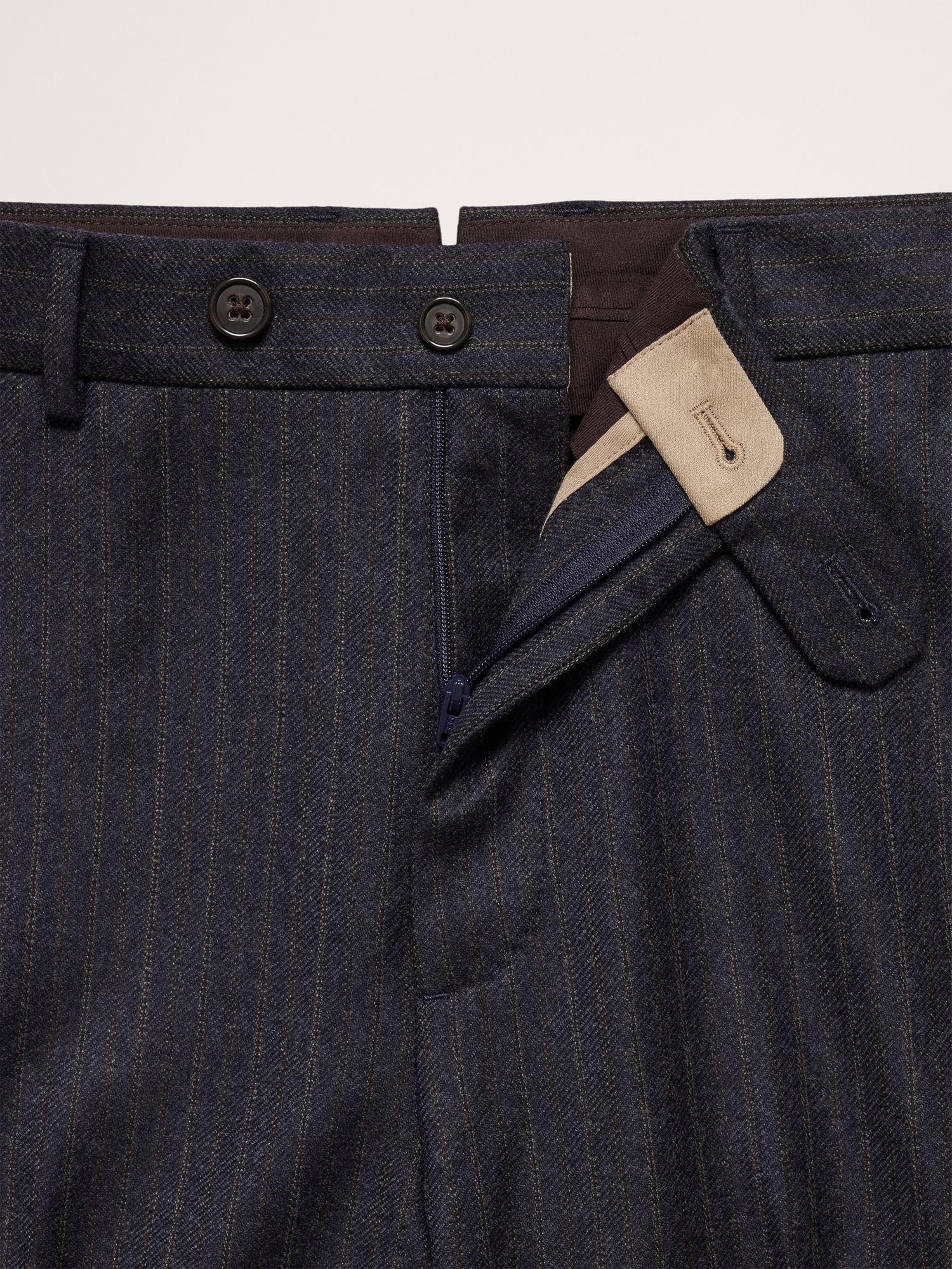 Signature Italian Wool Flannel Suit Pant