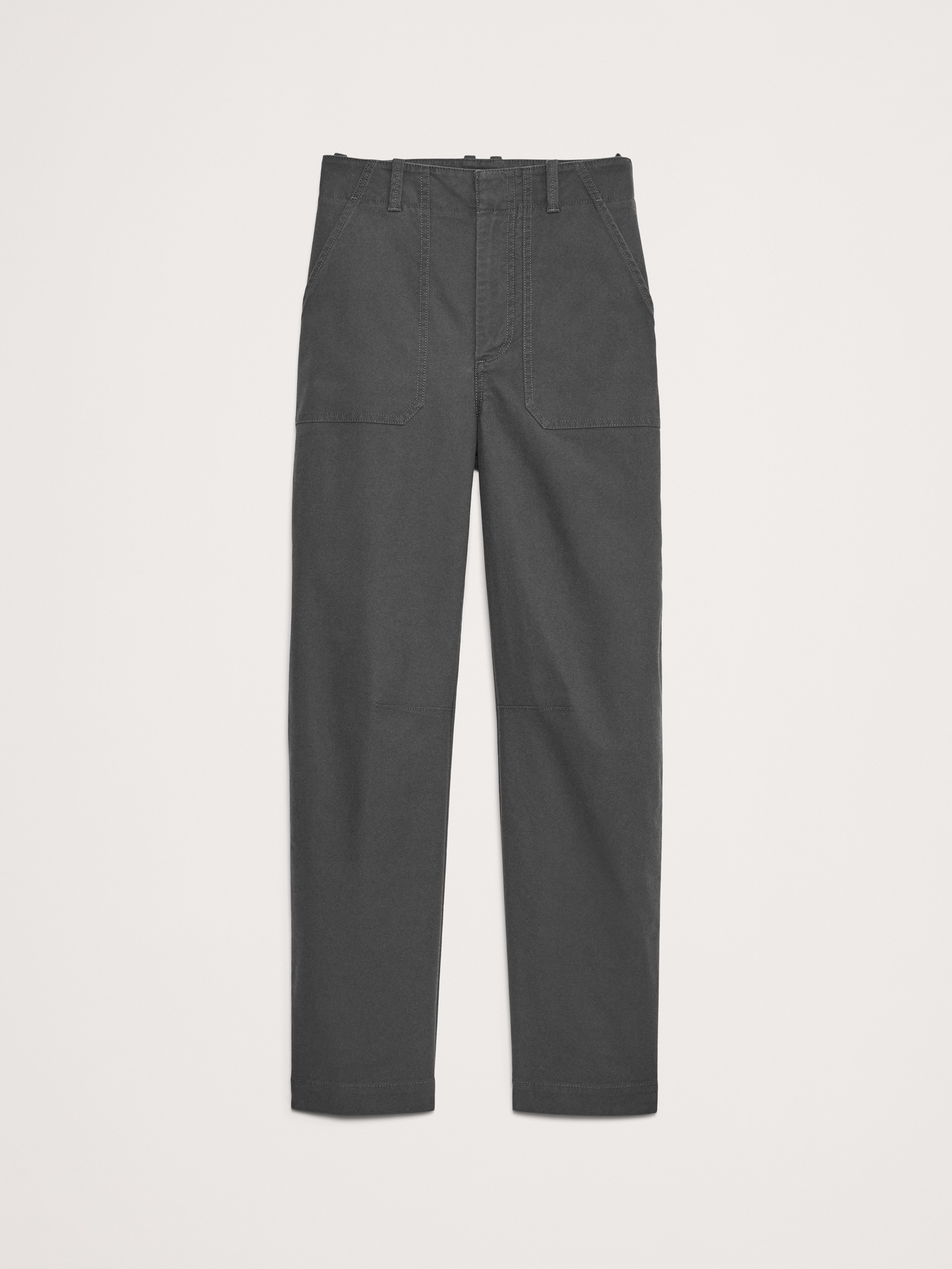 High-Rise Barrel Utility Chino