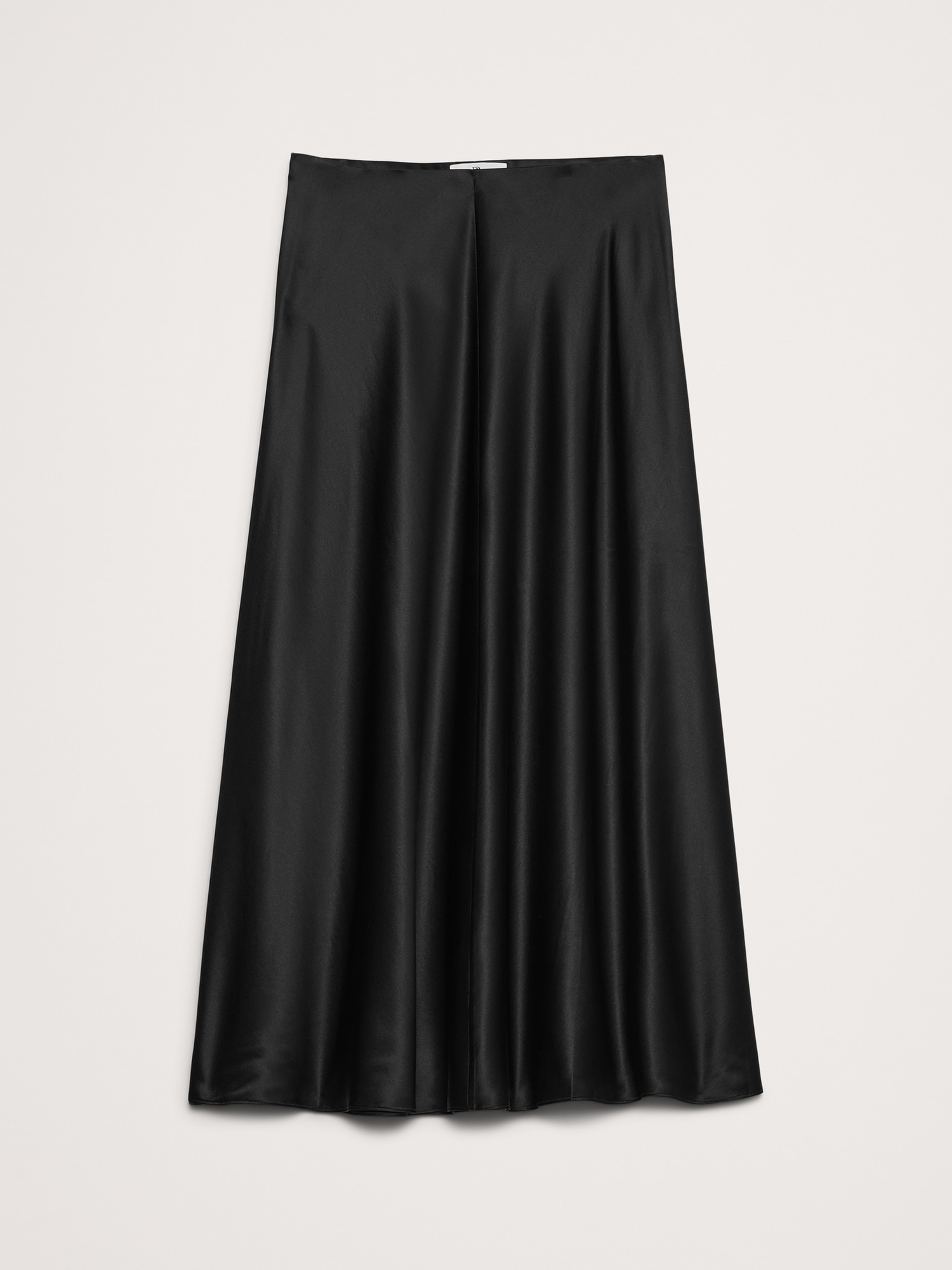 Bias-Cut Silk Midi Skirt