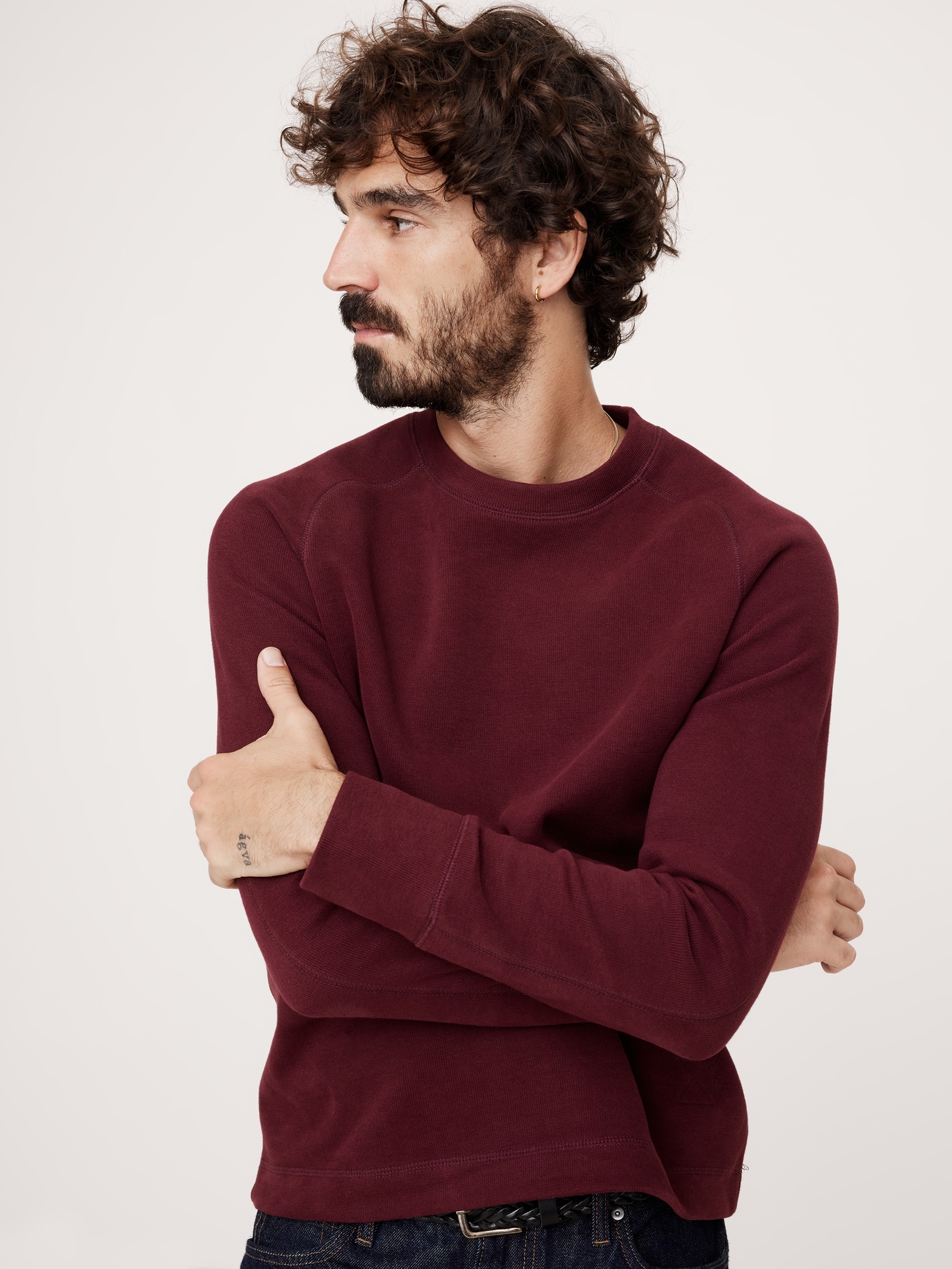 Double Knit Sweatshirt Banana Republic