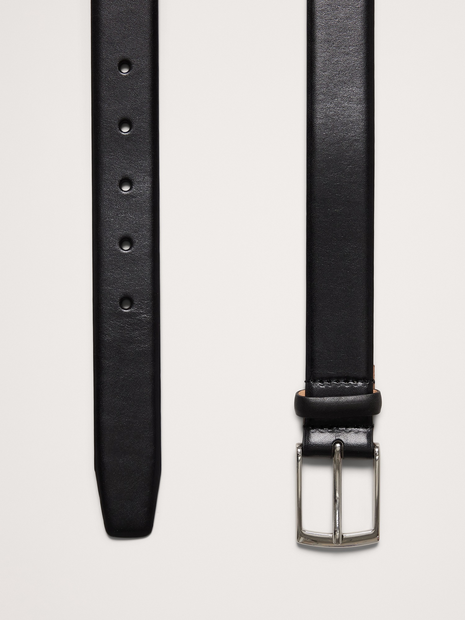 Мужской ремень Banana Republic Leather Dress Belt, цвет: Чёрный — фото 3
