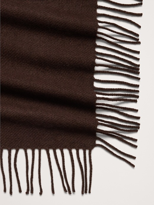 Fringed Wool Scarf | Banana Republic