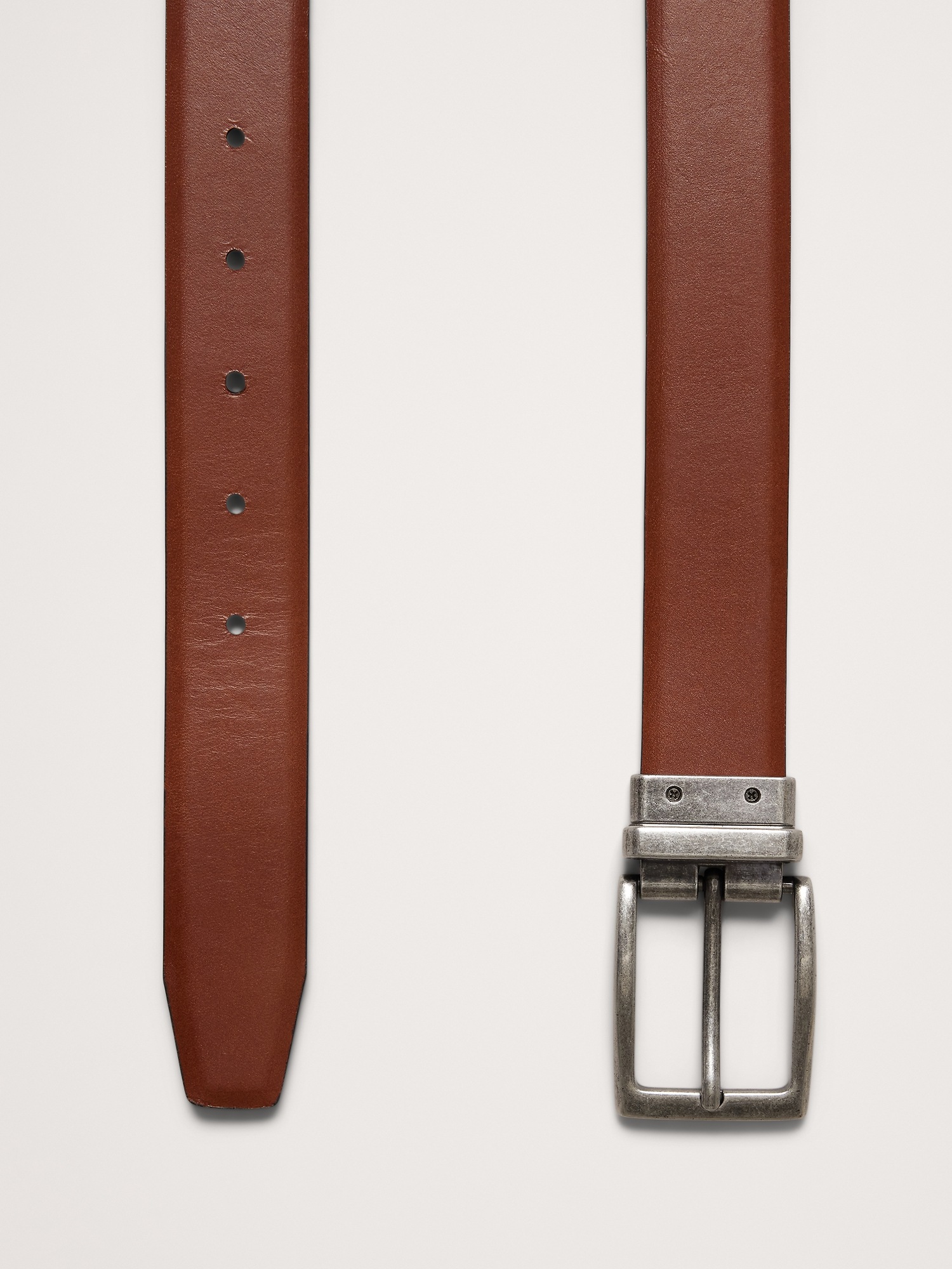 Мужской ремень Banana Republic Reversible Leather Dress Belt, цвет: Чёрный / Коричневый — фото 3