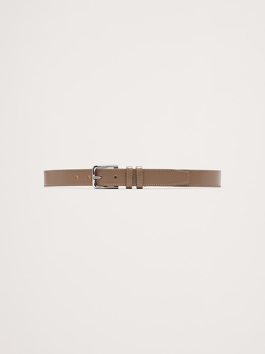 Topstitched Leather Belt | Banana Republic