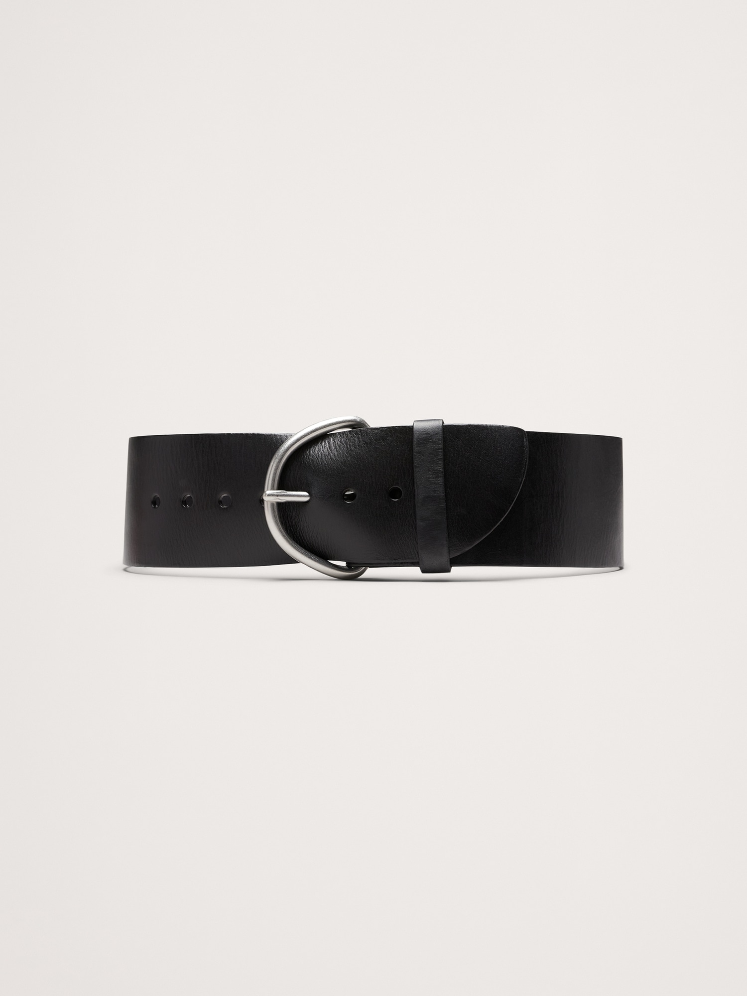 Wide Leather Waist Belt | Banana Republic