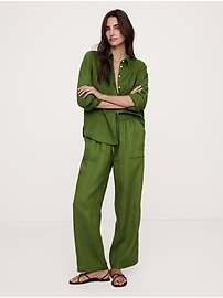 Linen Pull-On Pant | Banana Republic