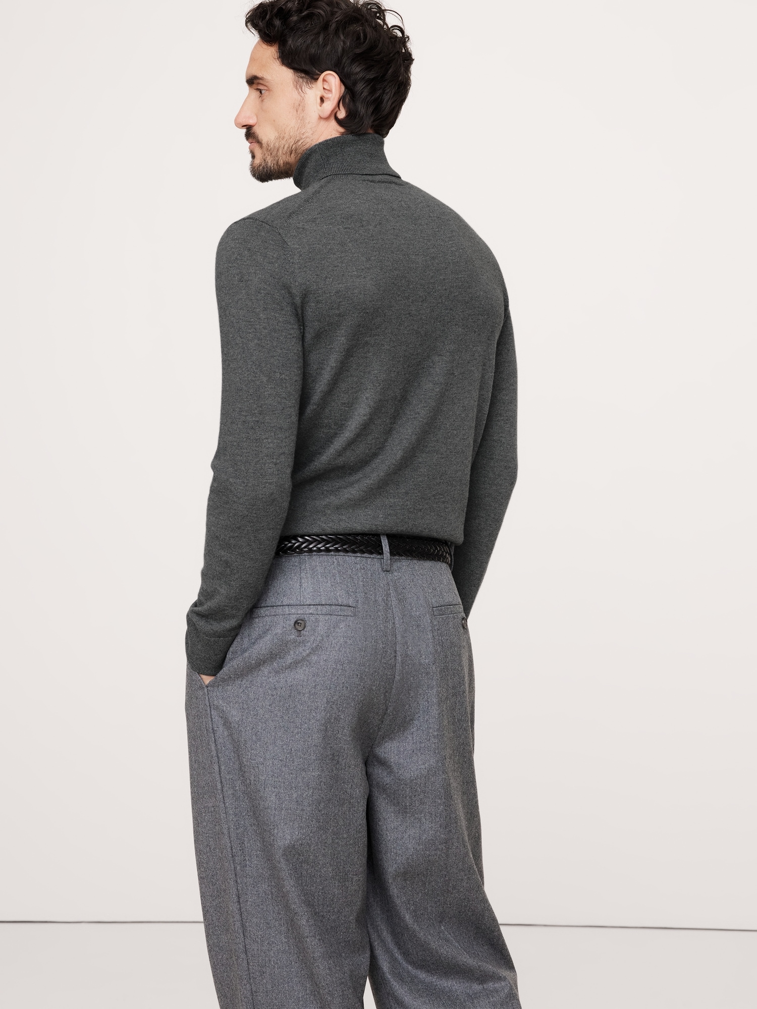 Franco Italian Merino Turtleneck Sweater