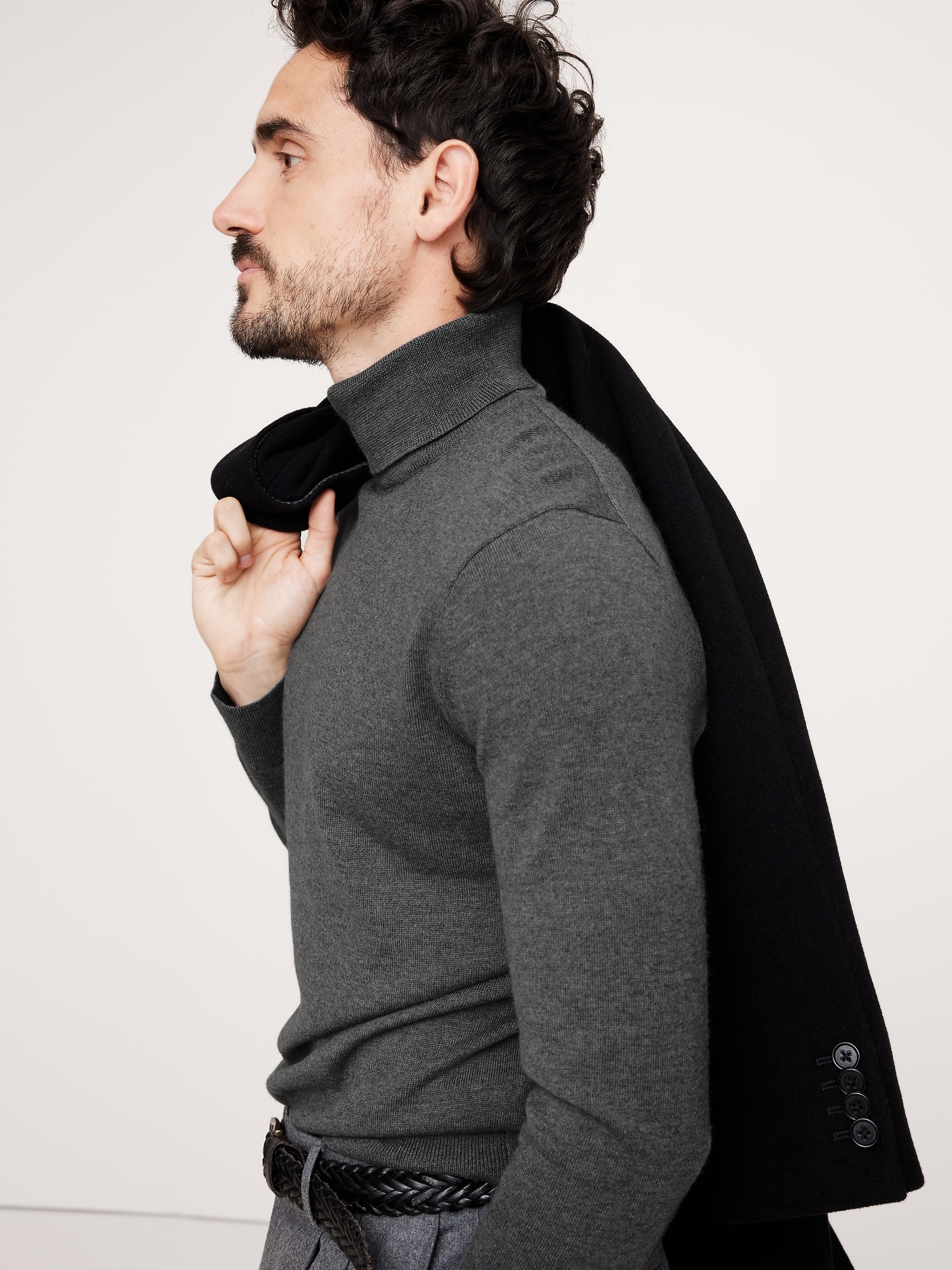 Franco Italian Merino Turtleneck Sweater